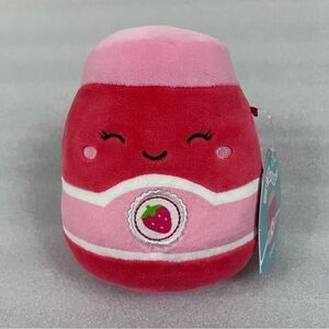 Squishmallows Janna Strawberry Jam Jar 6” Plush Stuffed Toy